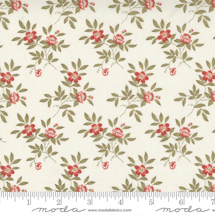 Moda Rendezvous Blooming Florals Porcelain Fabric