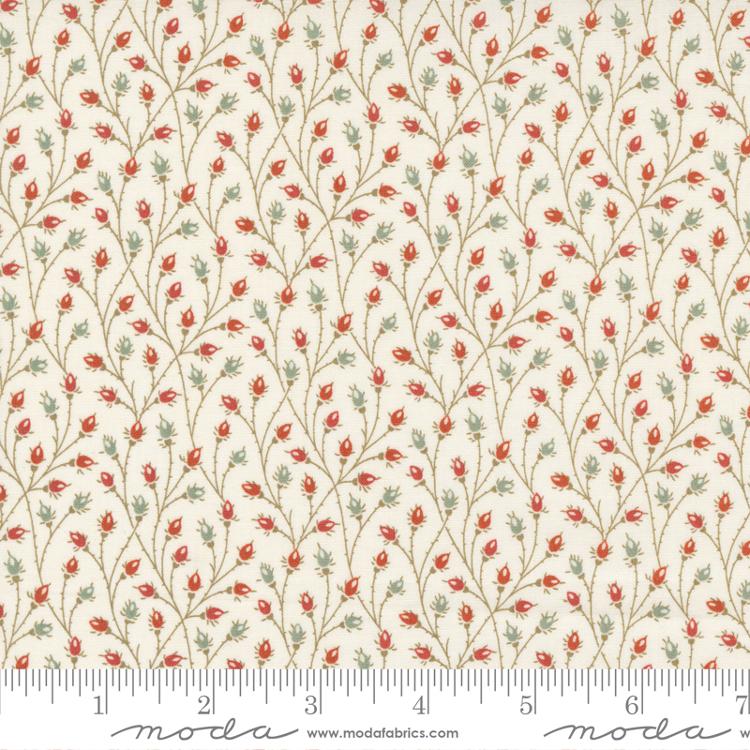 Moda Rendezvous Budding Vine Porcelain Fabric