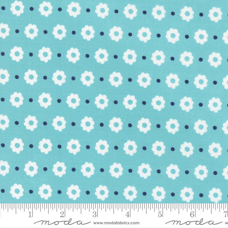 Moda Simply Delightful Small Floral Poolside Fabric