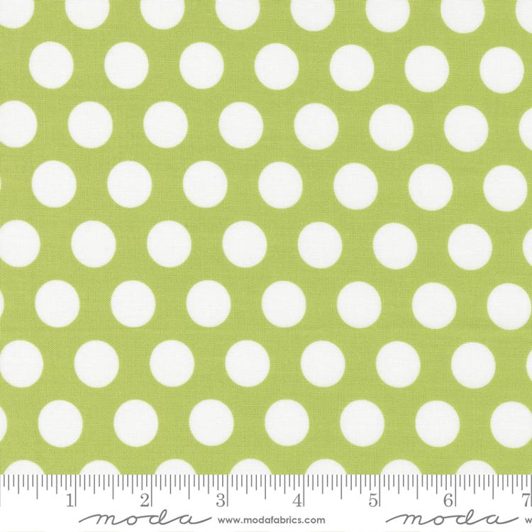 Moda Simply Delightful Dots Pistachio Fabric