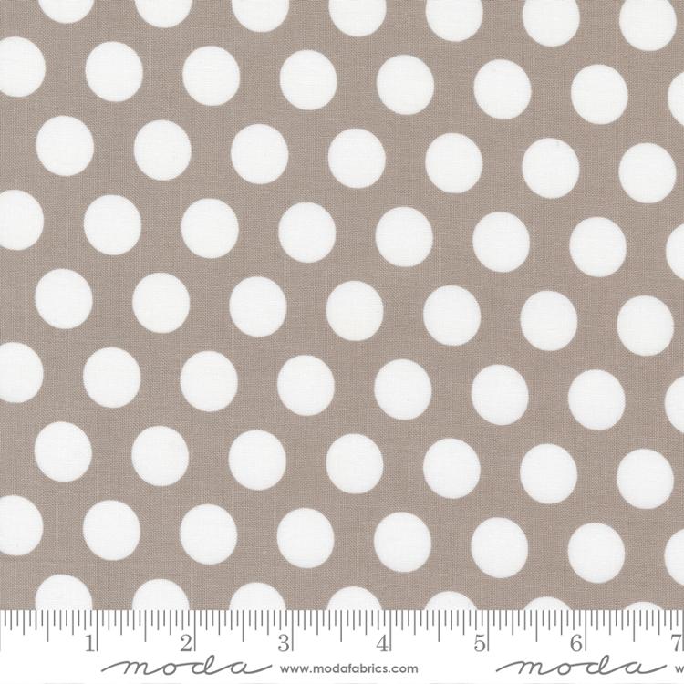 Moda Simply Delightful Dots Stone Fabric