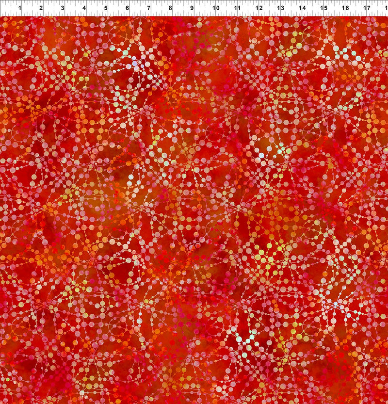 In The Beginning Fabrics Dazzle Bubbles Red Fabric