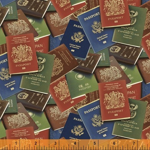 Windham Fabrics Passport Books Fabric ONLINE PURCHASE ONLY