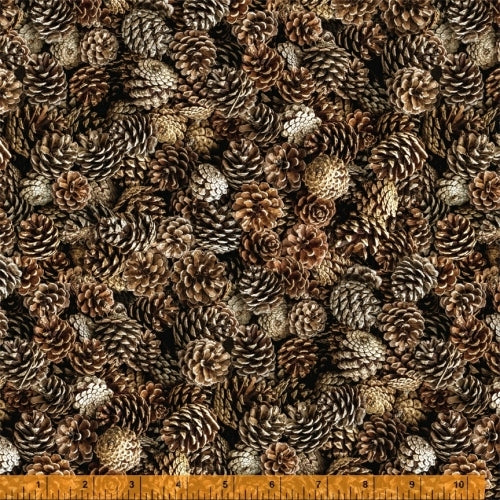 Windham Fabrics Landscapes Cones Of Pine Fabric