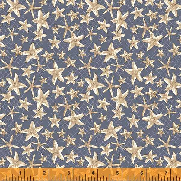 Windham Fabrics Sea And Shore Starfish Slate Fabric