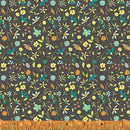 Windham Fabrics Be My Neighbor Tiny Floral Charcoal Fabric