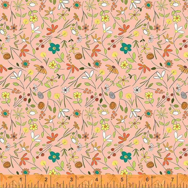 Windham Fabrics Be My Neighbor Tiny Floral Blush Fabric