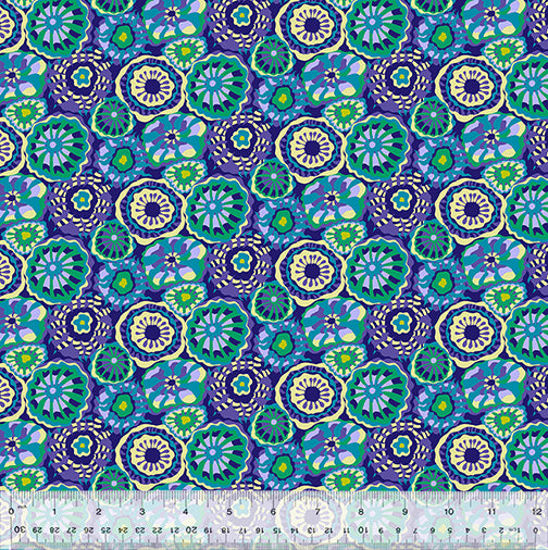 Windham Fabrics Atlantis Anemones Navy Fabric