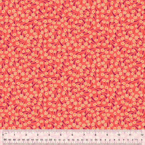 Windham Fabrics Atlantis Coral Flower Coral Fabric