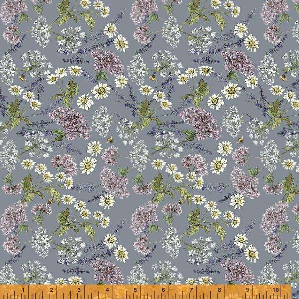 Windham Fabrics Secret Garden Garden Blooms Heather Fabric