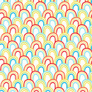 Studio E Fabrics Play All Day Overlapping Rainbows Multi Fabric