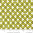 Moda Flower Power Blooming Picnic Posies Checks Avocado Fabric