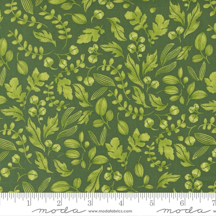 Moda Wild Blossoms Leafy Worlds Basil FabricModa Wild Blossoms Leafy Worlds Basil Fabric