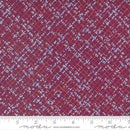 Moda Wild Blossoms Blotted Graph Paper Berry Fabric