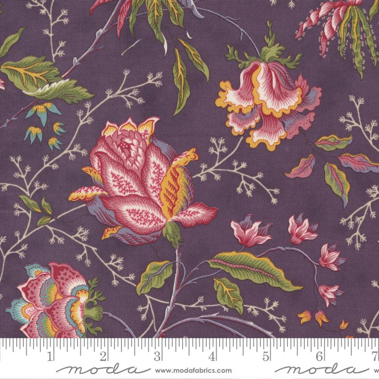 Moda Florence's Fancy Fanciful Florals Amethyst Fabric