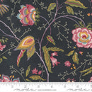 Moda Florence's Fancy Fanciful Florals Black Ink Fabric
