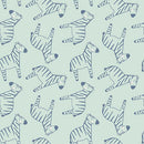 Studio E Fabrics Safari Sunrise Zebra Allover Aqua Fabric