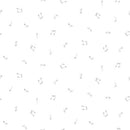 Studio E Fabrics Spaced Out Musical Notes Light Gray Fabric
