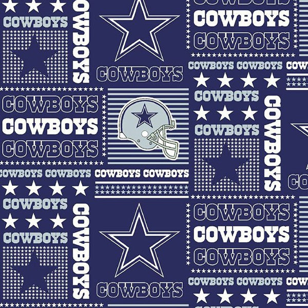 Fabric Traditions NFL Dallas Cowboys Patchwork Cotton Print 6424-D