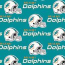 Fabric Traditions NFL Miami Dolphins Cotton Print 6459-D