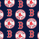 Fabric Traditions MLB Boston Red Sox Cotton Print Navy  6633-B