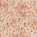 Island Batik Wondrous Sprigs And Leaves Salmon Batik Fabric