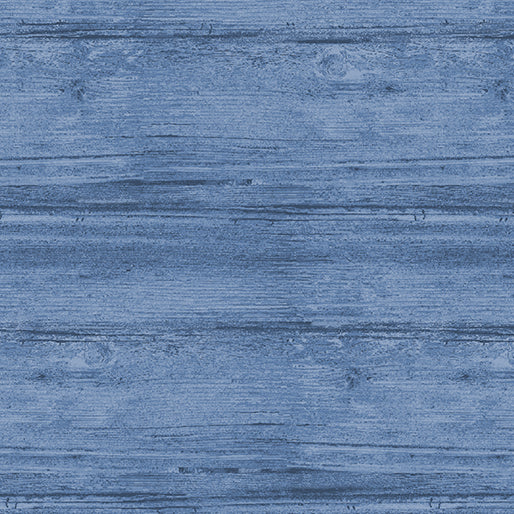 Benartex Washed Wood Marine Blue Fabric