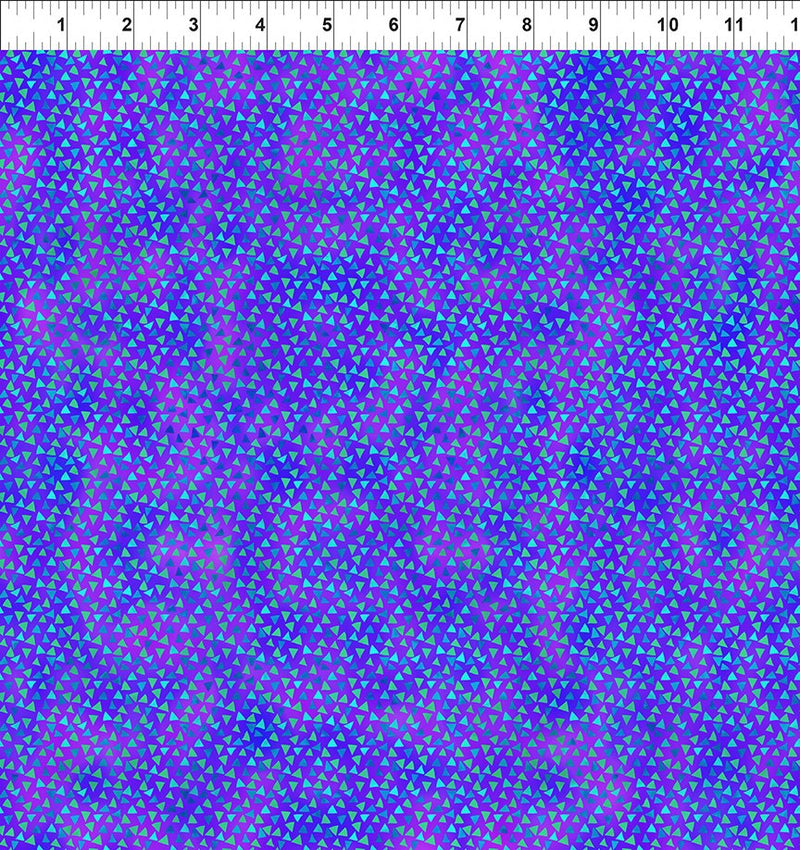 In The Beginning Fabrics Dazzle Triangles Purple Fabric