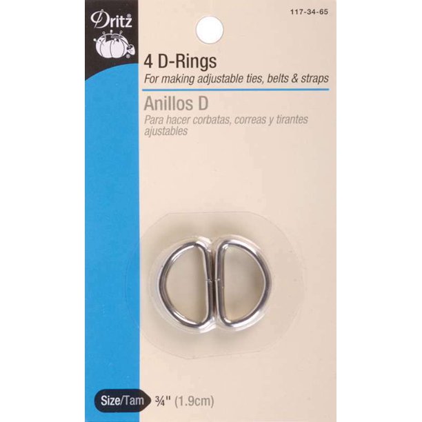 Dritz D-Rings 3/4"