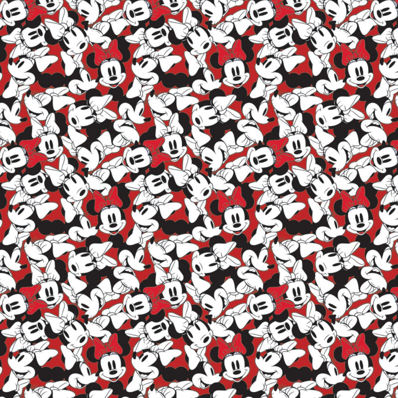 Camelot Fabrics Disney Minnie Mouse Tossed Red 85271010-2