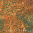 Hoffman Fabrics Bali Dots  Copper Batik Fabric