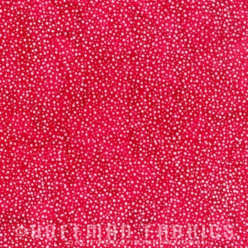 Hoffman Fabrics Bali Dots Strawberry Batik Fabric