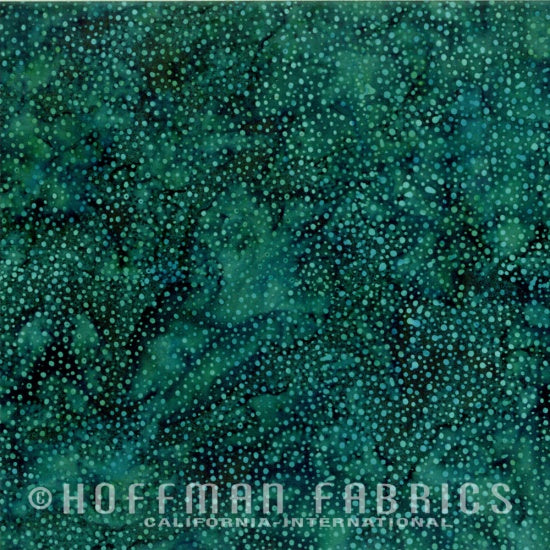 Hoffman Fabrics Bali Dots 309 Viridian Batik Fabric