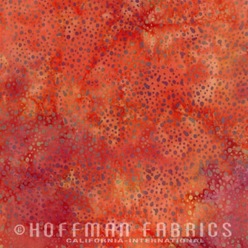 Hoffman Fabrics Bali Dots Autumn Batik Fabric