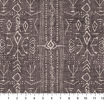 Figo Fabrics Forest Fable Stripe Taupe Fabric