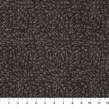 Figo Fabrics Forest Fable Arrows Brown Fabric