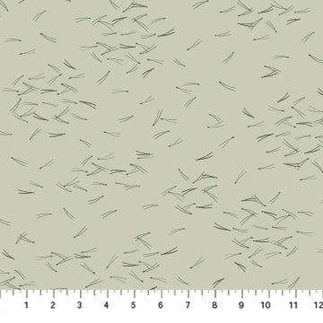 Figo Fabrics Birdwatch Pine Needles Pine Fabric