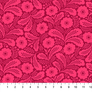 Figo Fabrics Local Honey Tonal Raspberry Fabric