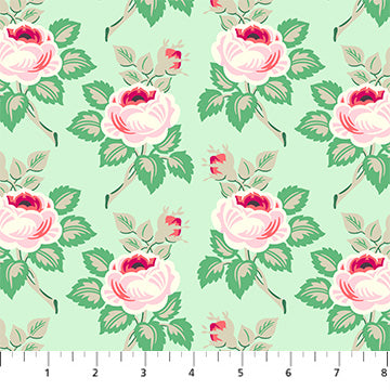 Figo Fabrics Local Honey Rose Mint Fabric
