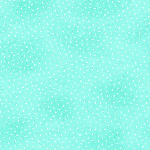 A.E. Nathan Co. Comfy Flannel Dots Turquoise Fabric