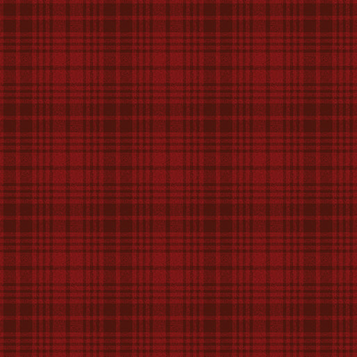 Benartex A Very Wooly Winter Pattern Wool Plaid Color Berry 9615-19