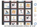 Kanvas Studios Think Pawsitive Blocks Panel Black 09725-12