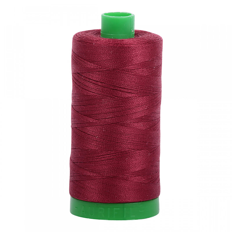 Aurifil Mako Cotton 40 WT Thread 2460 Dark Carmine Red