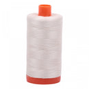 Aurifil Mako Cotton 50 WT Thread 2309 Silver White