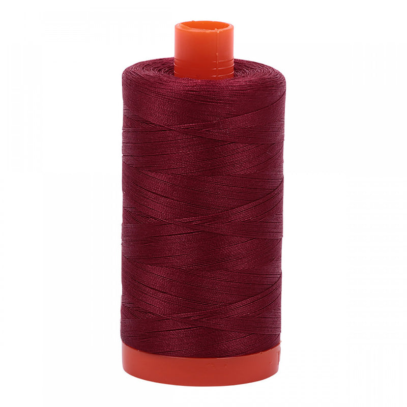 Aurifil Mako Cotton 50 WT Thread 2460 Dark Carmine Red
