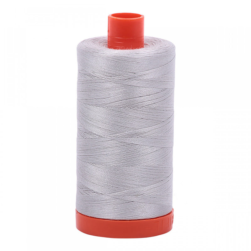 Aurifil Mako Cotton 50 WT Thread 2615 Aluminum