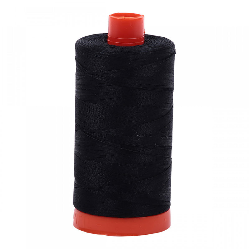 Aurifil Mako Cotton 50 WT Thread 2692 Black