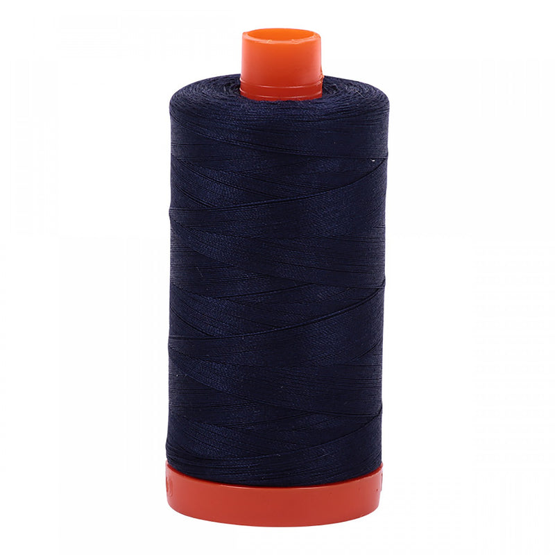 Aurifil Mako Cotton 50 WT Thread 2785 Very Dark Navy