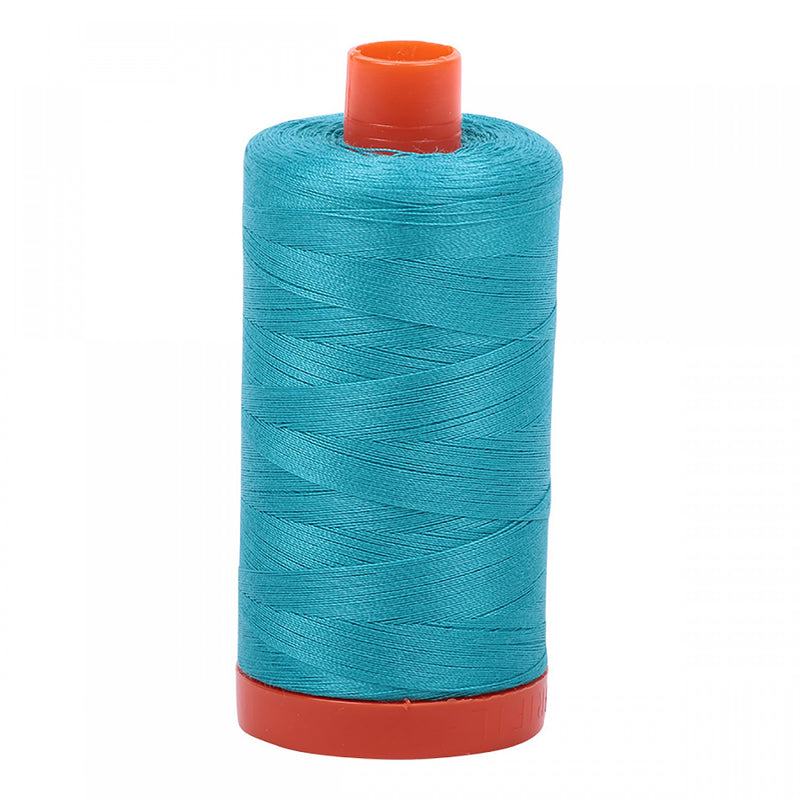 Aurifil Mako Cotton 50 WT Thread 2810 Turquoise