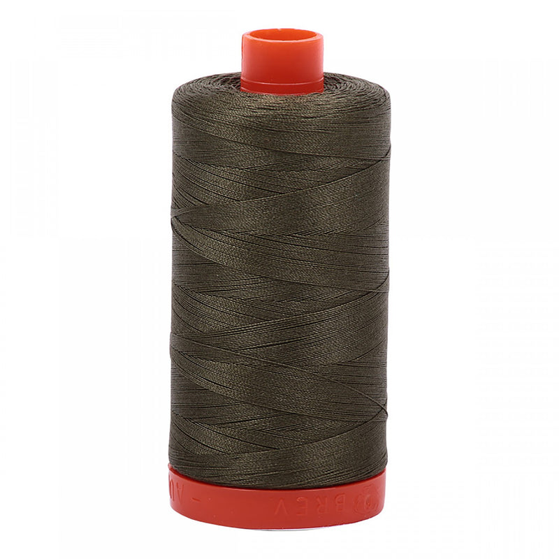 Aurifil Mako Cotton 50 WT Thread 2905 Army Green